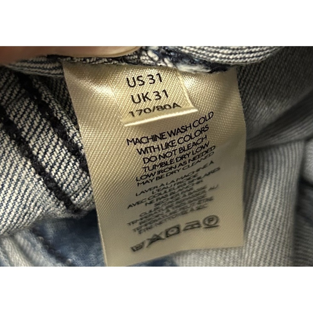 Pilcro Overalls Painters Womens 31 Floral Distressed Denim Boho Fairy Relaxed - Picture 8 of 11